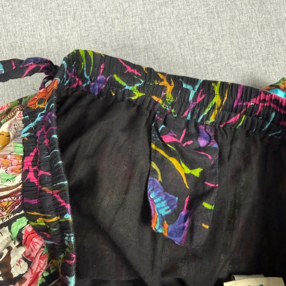 TravelSmith Multi Color Cotton Ribbon Boho Maxi Skirt Medium - Picture 13 of 14